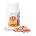 One- Daily Multivitamins s minerály pro muže a ženy (100 tablet) od GeriCare current 124; high- potency Multi- Vitamin & Multimineral dietární dodatek pro imunitu, energie currency 124; Kompletní denní výživová podpora
