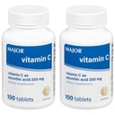 MAJOR Vitamin- C 250 mg tablety s kyselinou askorbovou, 100 CT - balení po 2 ks