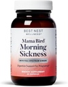 Nejlepší Nest Wellness Mama Bird Morning Pomoci Relief - Jemný dodatek Formule Podpora proti ranní nemoci - Dodatek s Ginger Extract & Root Powder - 60 Kapsle