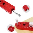 165mm Dřevěný kompas Scriber, Dřevěný Scribe Gauge, Nastavitelný metrický oblouk Kreslení Ruler Scribing Circle Ruler Marking Gauge Circle Marking Tool (červená)