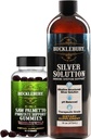 BuckLEBURY Saw Palmetto Prostate Gummies a strukturované tekuté stříbrné řešení 30ppm