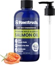 Pawfound Pure Human-Class Wild Aljašský losos olej pro psy a kočky - Omega 3 & 6, extra doplněk síly, EPA DHA mastné kyseliny pro imunitní podporu