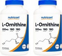 Nutricost L- Ornithin 500mg; 180 tobolek (2 lahvičky)