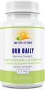 Naše Daily Vites L- methylfolát B Complex Cofactors & Essential Amino Acids (2, 5 mg) - Aktivní folát, Methylovaný B12 Methylkobalamin, B6 a Glycin - 60 Počet