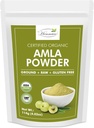 ennaco Organic Amla Powder 124; Amla Powder for Cooking, Smoothies, and Juices Officies 124; Resealable Zip Lock Pouch Pouch 124; USDA Organic Official 124; Pure & Natural Indian Gooseberry Powder 124; 114 Grams (4 OZ)