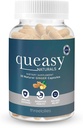 Tři Lollies Queasy Naturals Ginger Kapsle - Non- Drowsy Nausea Relief Dodatek - Motion Prevention & Nausea Relief Během chemoterapie - 1000mg Ginger Root - 30 Caps