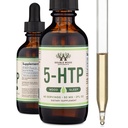5HTP Liquid Drops - Více Absorbovatelné a efektivní než 5 HTP Kapsle (60 Doručování 50mg 99% + 5-HTP) Serotoninový dodatek pro nádech, spánek, a relaxace Double Wood