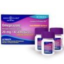 GeriCare Omeprazol Zpožděné uvolňování tablety 20mg Somech Acid Reducer pilulky pro 24 hodinový Heartburn Relief- kyselý reflux Medicine k léčbě časté Heartburn - Anti- Acid Relief tablety (42 Počet)