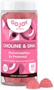 Prenatální Cholin & DHA Gummies - Představa pro postnatální Gummy doplněk vitamínu pro těhotné ženy - Sweeced s Monk Fruit - třetí strana Testováno - Non GMO, Gluten Free, Vegan