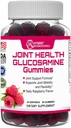 Hybridní Nutracea Společné zdravotní dodatek - Glukosaminové gumy s vitaminem E - Podpora společné mobility a flexibility Supplementary, Malina Flavor - 60 Gumy