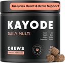 Kayode Daily Multi - Pes Multivitamin & Superfood Chew. Naplňte výživné gaps. Pomáhá spojky, trávení, srdce, mozek, moč & Více. Přidat nutrients Dog Food Misses. Skvělé i pro štěňátka.