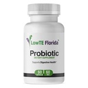 LowTE Florida ® Probiotický dodatek - 60 Kapsle, 60 mg, Probiotika pro stravitelné zdraví a imunitní podporu s Lactobacillus Acidophilus, Lactobacillus Rhamnosus & Bifidobacterium Longum