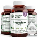 Natural Nutra Elemental Draslík Gluconate 99 mg Dietní dodatek - Promotes Energy, Pomáhá zvýšit nervový systém, Promotes Heart Health, Minerální regulace, Svalová funkce - 100 Veganské tablety