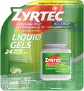 Zyrtec 24 hodinová vnitřní a venkovní alergie tekuté gely, antihistaminika Kapsle s Cetirizin Hydrochloride for All- Day Allergy Relief, 40 ct (Balení po 2)
