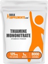 Bulkenpendiments.com Thiamin Mononitrát Prášek - Vitamin B1 Prášek, Thiamin B1 Dodatek - B1 Vitaminy, gluten zdarma, 125mg na servírování, 5kg (11 liber) (balení po 5)