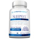 Schválený vědecký Sleepsyl - Sleep Supplement - Valerian Root, Lemon Balm, Melatonin, Heřmánek, L- Ornithin - Vegan, 60 Kapsle