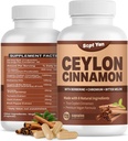 Ceylon Skořice Kapsle 1200mg Skořice Kůra Doplňky s chromem, Berberine HCL & Turmeric, Vegan, 120 Kapsle, Energie, Metabolismus, Srdce a imunitní podpora