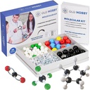 Stará Nobby Chemistry Model Kit - 115 Kousek molekulární model Sada zahrnuje Atomy, Bonds, Instructional Guide - STEM Science Tool for Students, Organic Chemistry, Molekulární učení - Barevné modely
