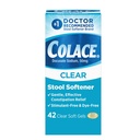 Colace Clear Stool Softener for Gentle Effective Constolly Relief, # 1 Doktor doporučil Stool Softener Brand, Barvy zdarma, 50 mg Docusate Capsules, 42 Počet