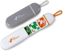 Travel Pill Organizátor, Mini Pill Pouzdro 3 Kompartmenty Přenosné Pill Pouzdro, Vodotěsné Léky Pouch pro muže Filling Vitamíny Drogy Rybí oleje doplňky (bílá / šedá)