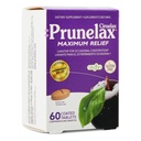 Prunelax Ciruelax Maximum Relief Laxative Tablety s přírodní Senna pro příležitostné zácpy, Senna Extract, Vegan & gluten- Free, Gentle Overnight Relief - 60ct