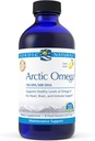 Nordic Naturals Pro Arctic Omega Liquid- Fish Oil, 745 mg EPA, 500 mg DHA, pomáhá udržet zdravé Omega-3 úrovně pro srdce, mozek, a imunitní podpora, Lemon ochucený, 8 oz