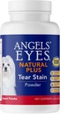 Angels 'Eyes Natural Plus Tear Stain dodatek Sweet Brambory prášek pro psy, Zabraňte usazený fur, Eyebright, Olive Leaf, Marshmallow Root, No Pheat or Corn, Omezené přísady, Vegetarian, 75g