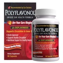 Polyflavonol s bioflavonoidy, Tinnitus Relief, Unikátní Ušní Zdraví Formule, Ringing Uší Podpora, Podporuje Cirkulaci v vnitřním uchu, Podporuje zdraví sluchu, 90 Kapslí, 30 Sluchátka