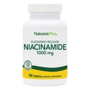 NaturesPlus Niacinamid, Setrvalá verze - 1000 mg, 90 tablet - High- Potency Vitamin B3 dodatek - Vegetariánské, gluten zdarma - 90 Služeb