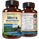 Nejlepší Multivitamin pro muže cca. 124; Kompletní mužský multivitaminy a multiminerály s více než 20 vitaminy A, C, D, E, B12, zinek a další esenciální vitaminy pro muže cca. 124; Energie, Zaostření a imunitní zdraví. 120 Tobolky