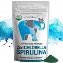 Chlorella Spirulina Powder Organic PHAR124; Super Green Powder and Smoothie Mix PHAR124; Bohatá v chlorofylu pro imunitní podporu a energii GARRE124; Raw Vegan Protein PHAR124; Spirulina Chlorella PowER 124; 50 Služeb