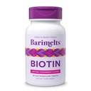 BariMelts Biotin 5000mcg, 90 Fast- Disolving Tablety (3- Month Supply), Sugar- Free Bariatric Vitamíny pro ženy, Přírodní jahodové ochucené