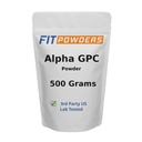 Alpha- GPC Powder 500 Grams, Non- GMO Alpha GPC dodatek Cholin Powder, Vegan, třetí strana testována, Předcvičení, paměť a zaměření, s Scoop