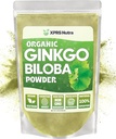 XPRS Nutra Organic Ginkgo Biloba Powder - Gingko Biloba Supplements for Cognition - Vegan Friendly Ginkoba Biloba Organic - Imunity Boosting Ginkgo Biloba Powder (16 oz)