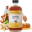 Mickelberry Gardens Imunitní podpora Ginger Honey Tonic - Organic Ginger Shots & Syrup for Imunity Boost, Divestival Health, and Wellness - 4 Oz
