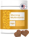 Reggie Morning Multivitamíny pro psy cd 124; Daily Dog Vitamin Chews with Vitamins & Minerals for Immunity, Heart, Skin, Coat, Joints & Digestion cd 124; Vet- Appropriated, Natural Dog Supplement Cd 124; 60 Soft Chews