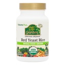 Natures Plus Zdroj života Zahrada Certified Organic Red Yeast Rice - 600 mg, 60 Vegan Kapsle - Nutriční podpora pro celkové wellness - Vegetariánské, gluten- Free - 60 Služeb