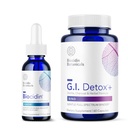 Bio- botanický výzkum Biocidin Liquid Formule (1 oz) s GI Detox + Gentle Binder - Two- Product Detoxification Bundle na podporu čištění a trávení - Asistenti v Toxin & Biofilm odstranění