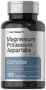 Horbäach Magnesium Draslík Aspartát Komplex 124; 180 Kapsle 124; Non- GMO a gluten Free Formule