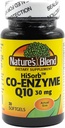 Nature 's Blend HiSorb CoQ10 30mg, 30 Softgels - Heart Health Support, Crystal Free, Max Biologická dostupnost, Klinicky osvědčený, Gluten- Free, No umělé barvy nebo chutě, Dietní dodatek