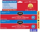 Berkley Jensen Maximální síla Anti- Itch Cream (4 oz.), s Calming Aloe Vera, 1% Hydrokortizon Itch Relief pro Eczém, Psoriáza, Bug Bites, Poison Ivy, Oak a Sumac, 2 oz. Trubička (balení po 2)