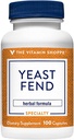 Vitamin Shoppe Yeast Fend, Bylinná formule pro ženy, Obsahuje kyselinu kadeřavou, Lactobacillus a bylinky (100 kapslí)