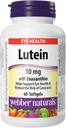 Webber Naturals Lutein s Zeaxanthin Softgel, 10mg 60 Počet