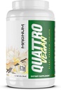 Magnum Nutraceuticals Quattro Vegan Protein Powder, Vanilla 2lb - Premium Plant- Based Protein Powder Isolát pro růst a obnovu svalů