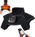 Comfytemp Bezšňůrové vyhřívání Pad Vibrace Massager pro Neck & Ramen Pain Relief dárky pro Den otců, 2.42lb Vážené teplo Wrap, 3-8H Battery Life, APP Control Neck Warmer