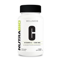 NutraBio Vitamin C s Rose HIPS - podporuje zdravé kosti, zuby a dásně, imunitní funkce - žádné plnidla nebo pomocné látky - (120 kapslí, 1000mg vitaminu C na kapslí)