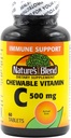 Žvýkací vitamin C. Skvělá ochutnávka nízkého cukru základní vitamín, nepodporuje zubní rozklad. 500 mg, 60 tablet.