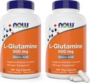 L- glutamin 500 mg 300 Veg Kapsle (Balení po 2) - Non- GMO doplněk - Vegan Lglutamin 500 mg Kapsle