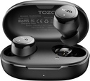 TOZO Bezdrátové sluchátka Build v Mic Clear volání Ergonomic Light Weight Bluetooth 5.3 v Ušní sluchátka vodotěsné Premium Stereo Sound Ušní Buds 30H Playtime s 32 EQ přes APP