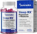 Sleep Gummy, Relax + Sleep Support, 2 mg melatoninu, L- Theanin, Heřmánek, Citrónový balzám, Vášeň Květ, Gentle Sleep Aid, Jahoda 60 Počet